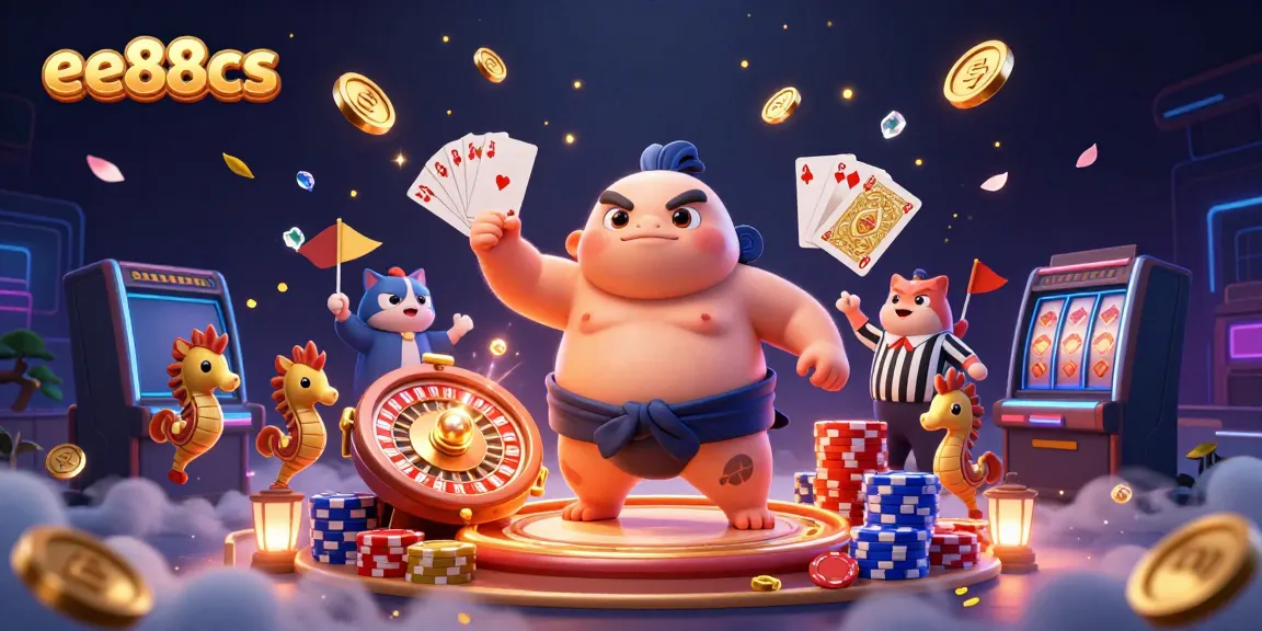 Experience thrilling gameplay with ee88cs in a dynamic underwater casino scene with vibrant characters and game elements.