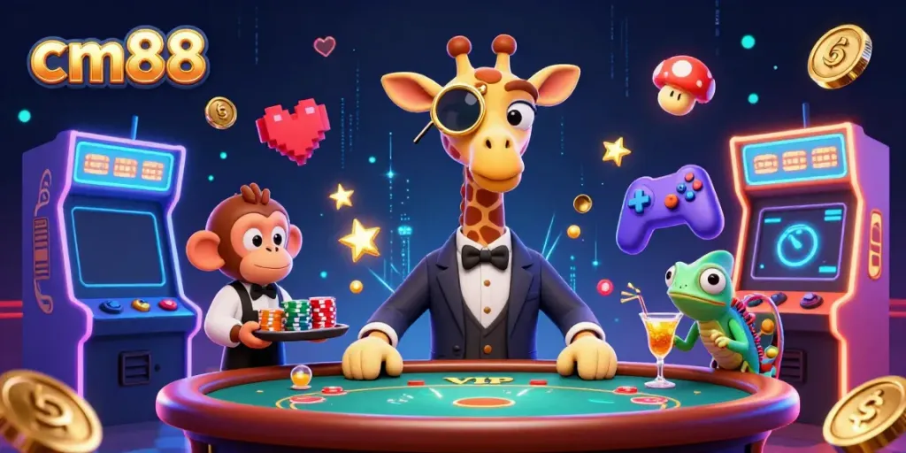 Experience thrilling gameplay at cm88 with a vibrant casino scene showcasing excitement and luxury.