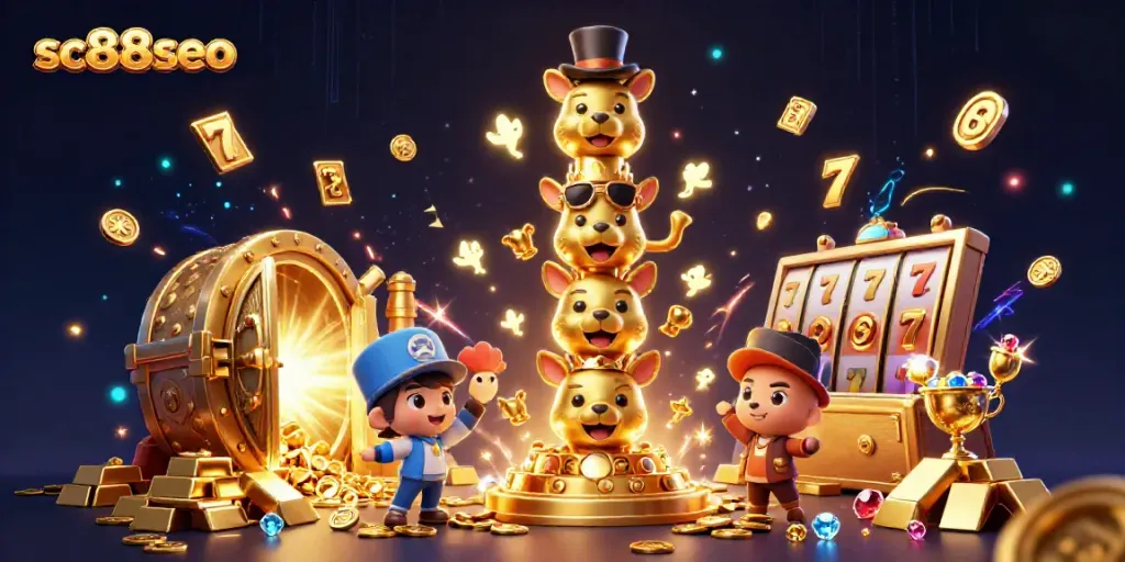 Engage with sc88seo's vibrant casino adventure featuring a golden totem and rich treasures.
