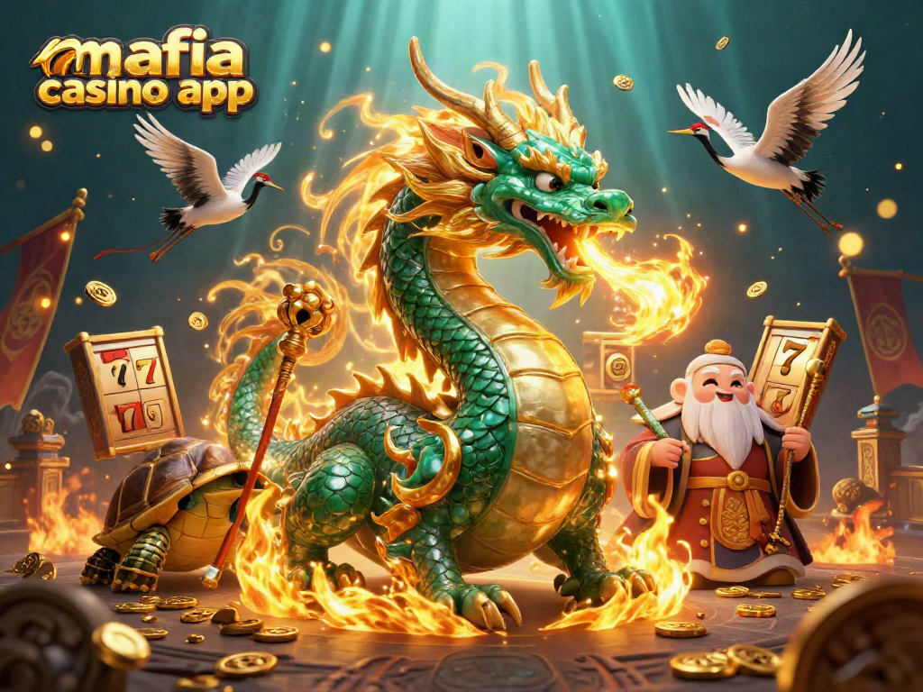 Engage in thrilling gameplay experiences with the mafia casino app, featuring vibrant symbols and mystical creatures.