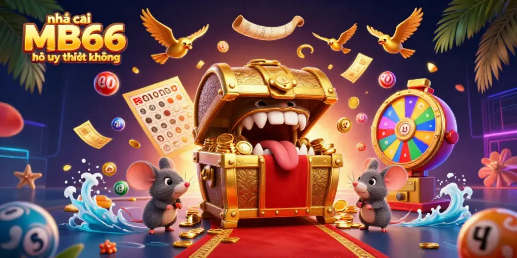 Engage with nhà cái MB66 có uy tín không through vibrant lottery scenes and animated characters sharing treasures.
