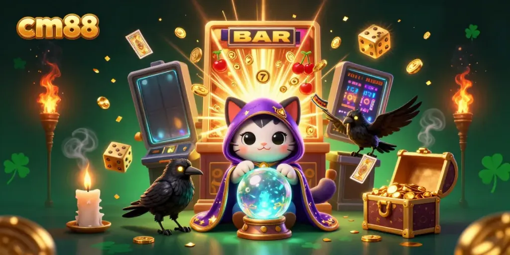 Experience thrilling wins at cm88 with a captivating 3D casino scene full of excitement.